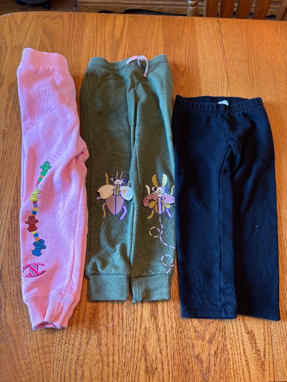 Girls Size 5 Pants Lot (3) Gap Fleece Leggings Champion Sweatpants Cat & Jack